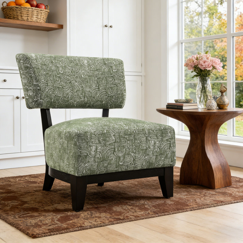 Tissu subtil texturé abstrait Alldredge, Vert