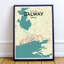 Galway City Map - No Frame Print-2108987037