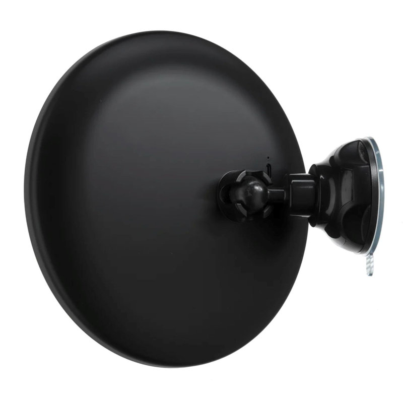 Miroir de maquillage / rasage lumineux à ventouse rechargeable - grossissement de 7x, Matte