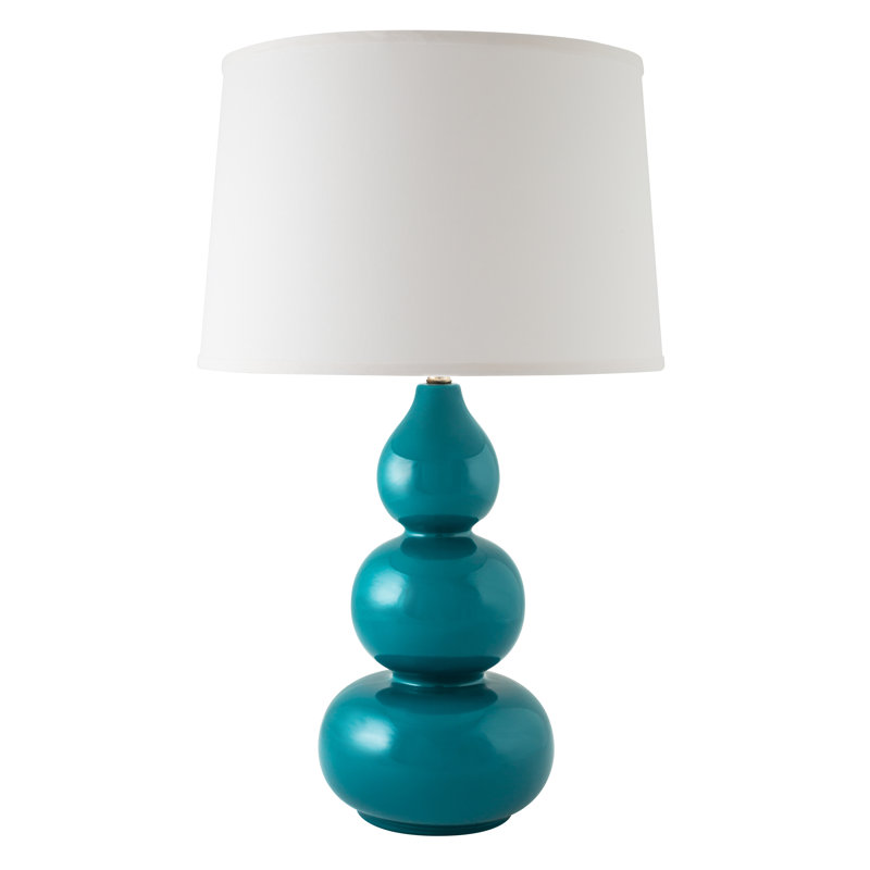 Brankovice Ceramic Table Lamp, Gloss Ocean