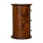 Solid Wood Round Accent Chest