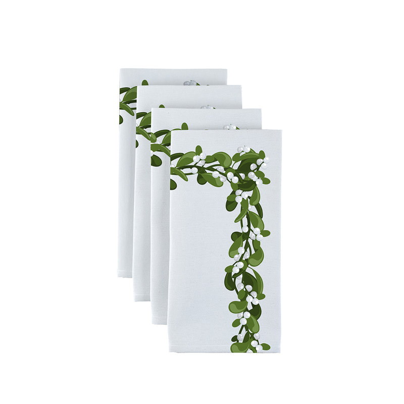 Polyester Floral Square Napkin