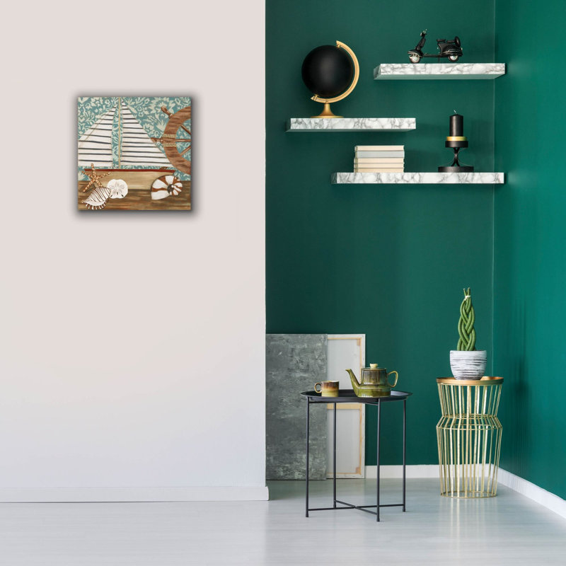  «Nautical Collection 2» par Chariklia Zarris, art mural sur toile, 18 po x 18 po