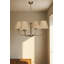 Lustre élégant en métal, finition beige et or, hauteur réglable, 31,5 po x 6,3 po | 4 x douilles E27, 40 W maximum | pour la salle à manger et le vestibule, conception durable et élégante, indice de protection IP20, installation facile-556194469-556194520-556194527