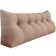 Sit-Up Back Comfort Large Triangular Bolster Headboard Reading Wedge Pillow
