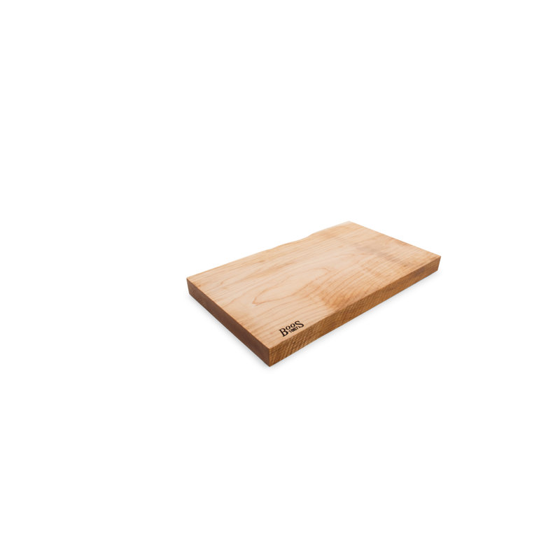 Rustic-Edge Design Reversible Cutting Board, 1.75" H x 12" W x 21" D, Maple