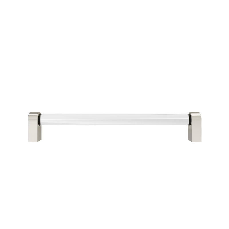 Clarity Acrylic Appliance Pull, Polished Nickel/Clear, 18"