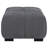 Octavia Upholstered Rectangular Ottoman Charcoal Gray-213680665