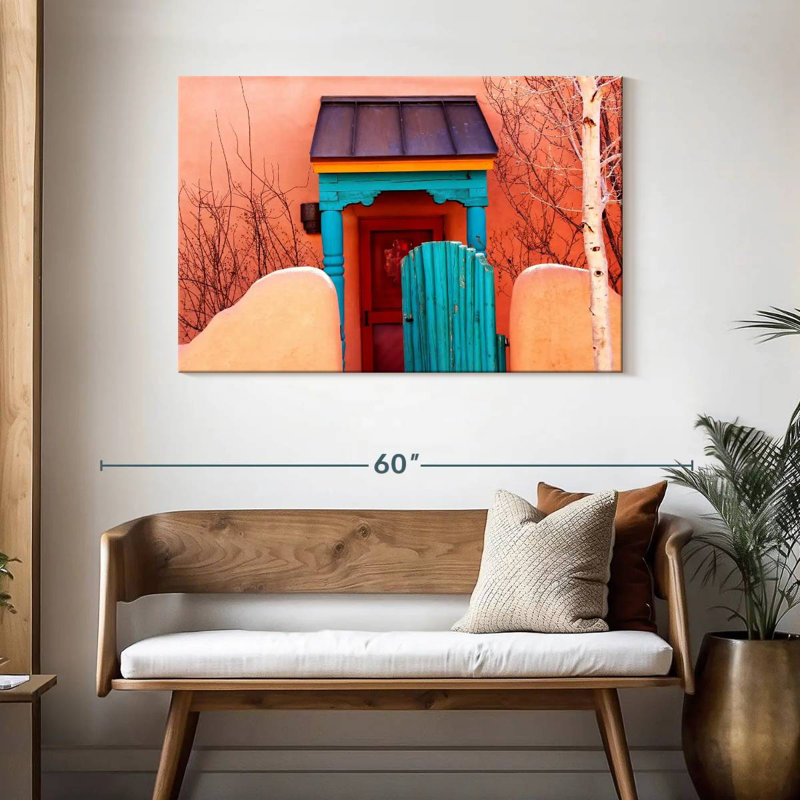 Porte colorée Lilie Santa Fe, H 30 po x l 45 po