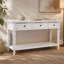 Console de style rétro classique avec trois tiroirs supérieurs et une tablette inférieure de style ouvert, facile à assembler-1385778642-1385778652-1385778653