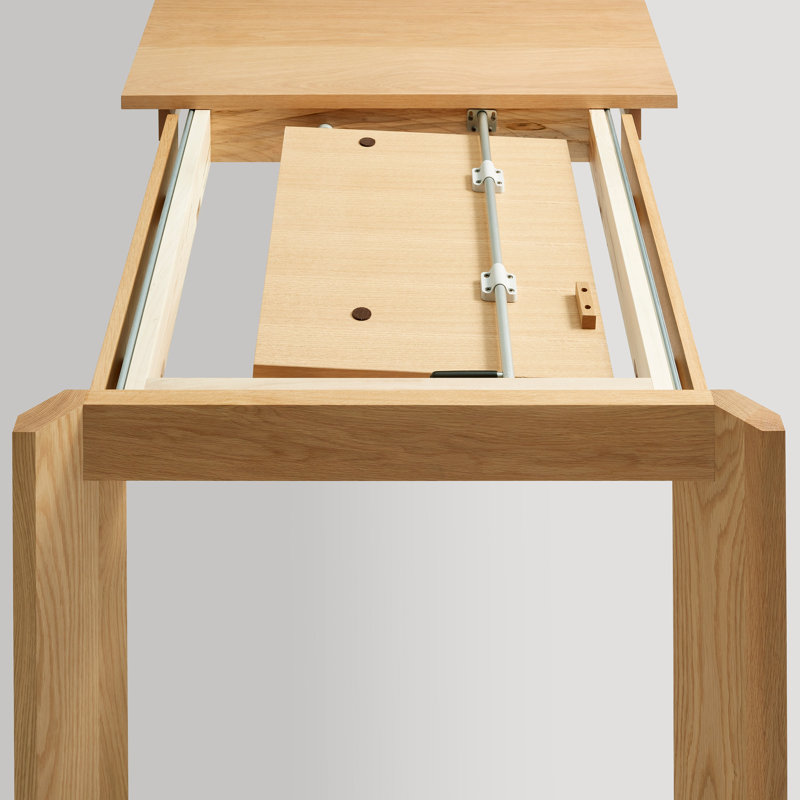 Moreover Solid Wood Dining Table, White Oak, 37" W x 104" L