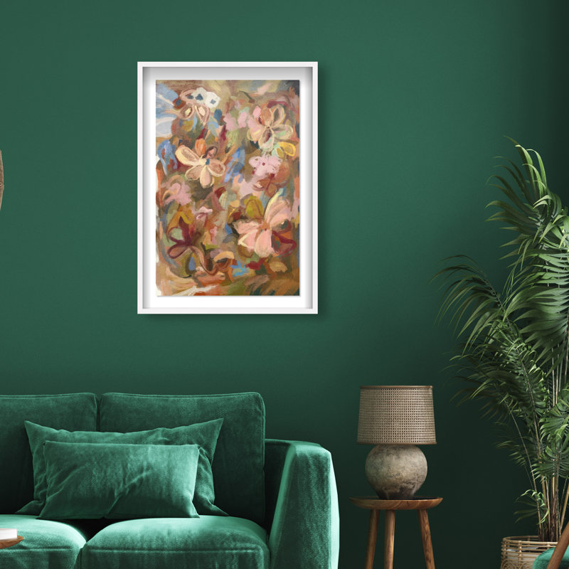 Moving Eden II Print by Oliver Gal, 46.5"H x 31.5"W, White Shadowbox