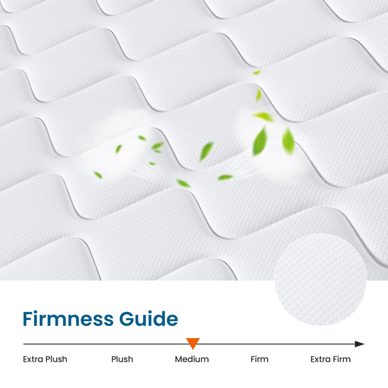 27cm Memory Foam Pocket Sprung Mattress, Double (4'6)