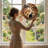 Cats Tree Stained Glass Window Panel，7.8H-2134680304