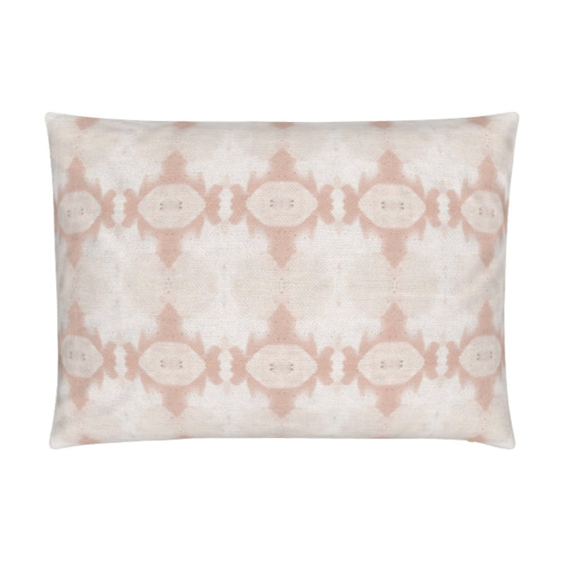 Sweet Gum Lumbar Pillow Cover & Insert, Blush Pink Abstract