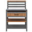Outdoor Cabinet With Stainless Steel Top, Fir Wood Frame & Anti-Tip Design