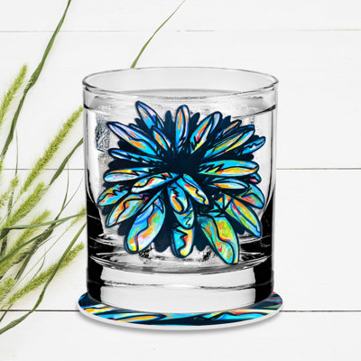 Ensemble de bougies et sous-verres Courtside Market Electric Bloom