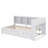 Wooden Twin Size Daybed With Twin Pull-Out Bed, Daybed Complete With Storage Shelf And USB Ports-2035053805-2035053804