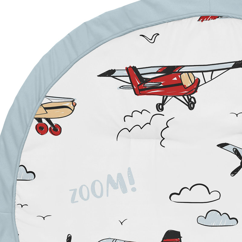 Vintage Airplane Fabric Playmat