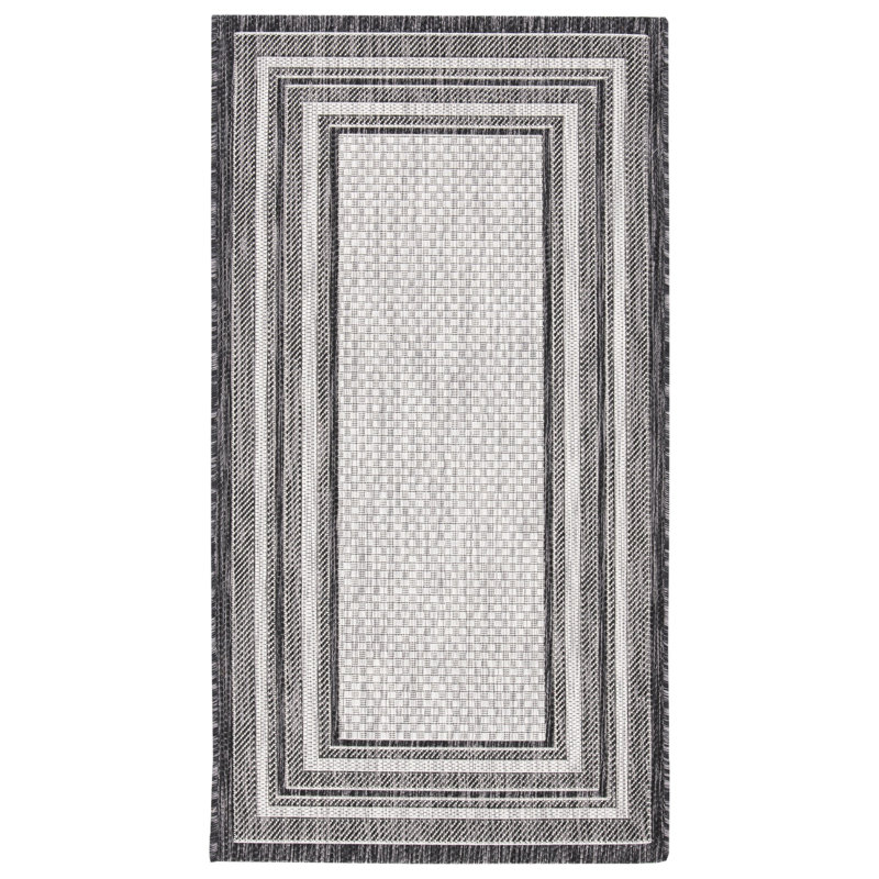 Hance Performance Solid Color Indoor/Outdoor Area Rug, Rectangle 2'7" x 5'