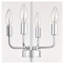 Lustre de cuisine de ferme 8 lumières au fini noir mat et argent
