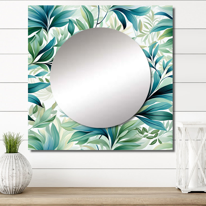 Miroir Oceanic Foliage, 23 po x 23 po
