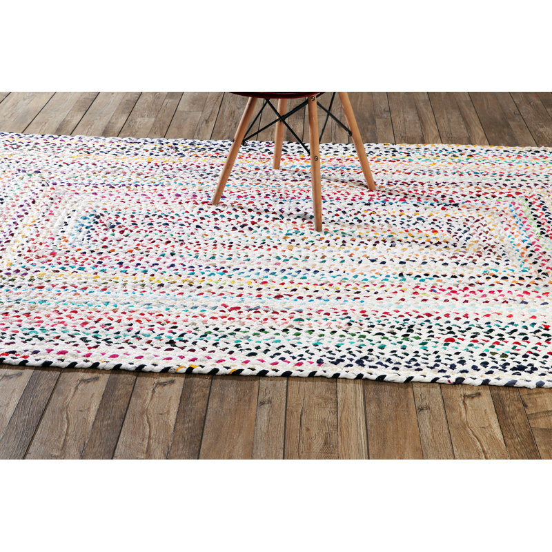 Breylee Cotton Geometric Indoor Rug, Rectangle 2' x 3'