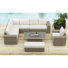 Ensemble de conversion Picket House Furnishings 6PC en beige naturel et oléfine avec repose-pieds Flora