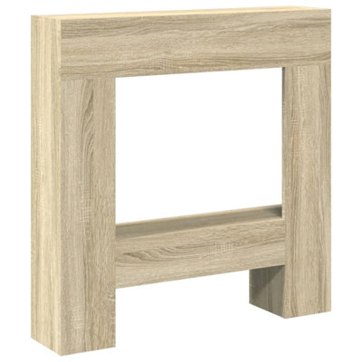 Fireplace Surround 81X18x82 Cm Engineered Wood