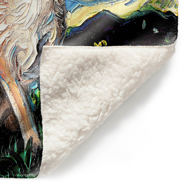 Couverture sherpa doux , 51 po x 60 po