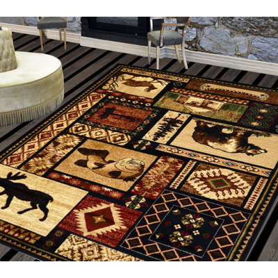 Tapis brun / ivoire Alianna