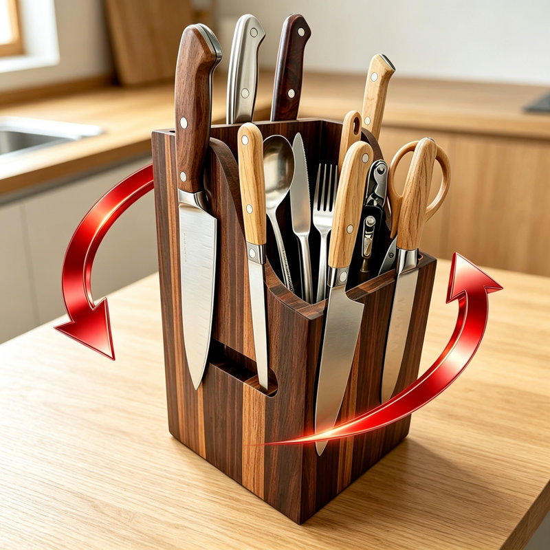 Fcbnposi Magnetic Knife Block
