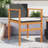 Latitude Run® Patio Chairs With Cushions 2 Pcs Poly Rattan&Solid Wood-1917571063