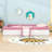 Upholstered Daybed with Staircase and Safety Fence-1009486692-1039092971