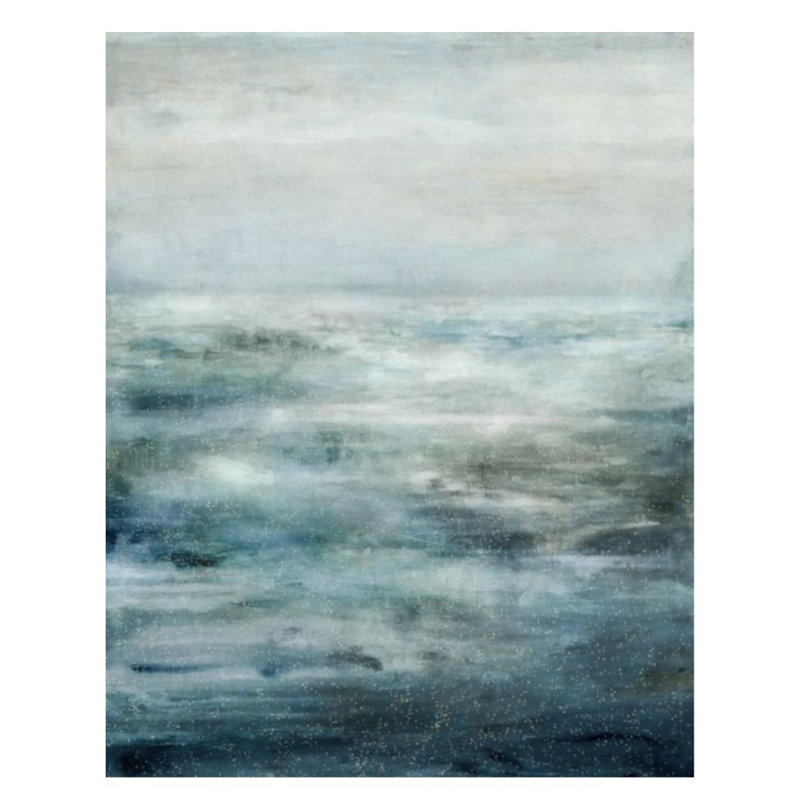 Sunshine On The Beach Painting by Barclay Butera, Brush Gel , 45" H x 36" W x 1.5" D