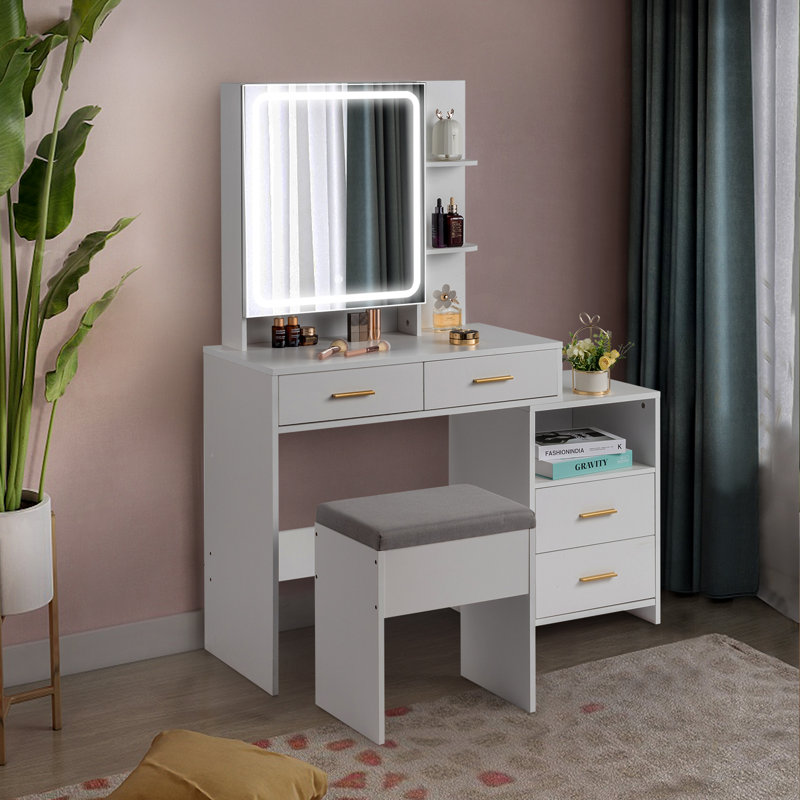 Antonyio Dressing Table with Mirror