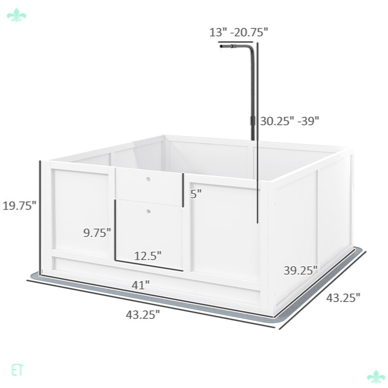 Boîte de mise bas pour chiens avec support de lumière rétractable, boîte de mise bas pour chiots
