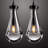 Raindrop Pendant Lights for Kitchen Island or Bedroom (Set of 2)-1021907863