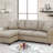 2-PCS SECTIONAL Polyfiber Sectional Set (Sectional)-1797613964