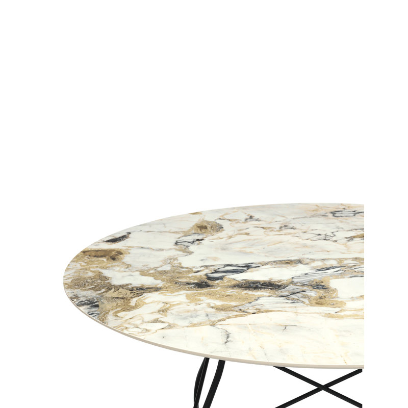 Glossy Round Dining Table, Symphonie