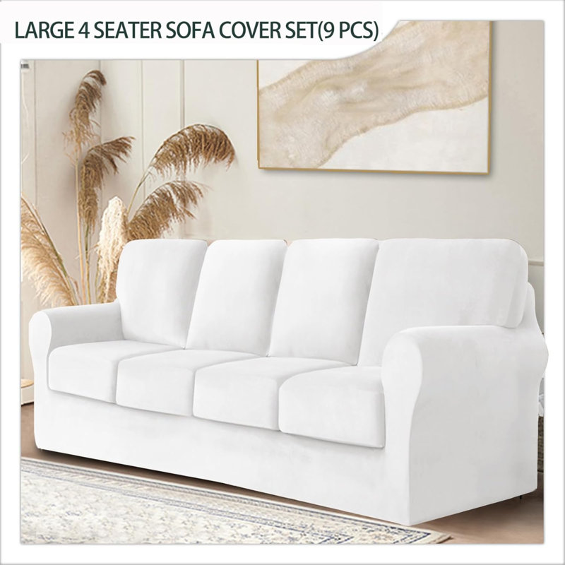 Outdoor Patio Sofa Cover, White