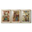 Imprimé floral rétro ccclviii - impression encadrée sur mesure de qualité supérieure - 3 pièces-1879178463-1879178460