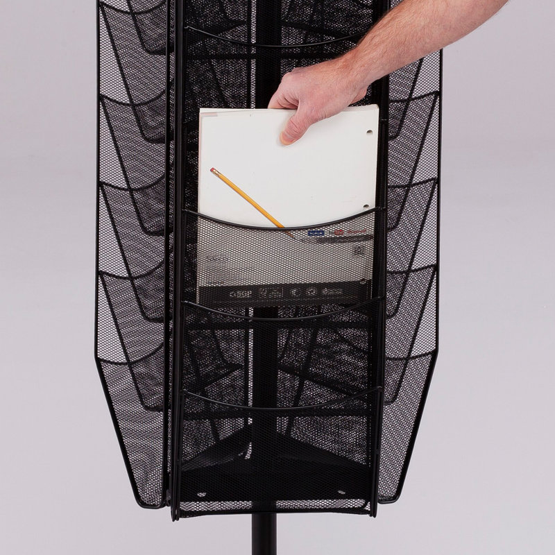 Onyx™ Rotating Mesh Magazine Stand