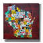 «Wisconsin Counties Licence Plate Map» par Design Turnpike, estampe numérique sur toile, 18 po x 18 po-966113950