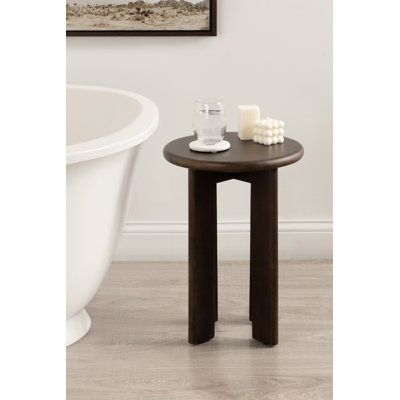 Table d'appoint ronde en bois massif