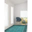 Tapis unique en laine noué à la main couleur turquoise 9 pi 1 po x 11 pi 10 po