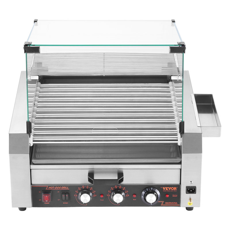 18 réchaud électrique à 7 roulettes pour hot-dogs à 7 rouleaux de 1200 W 