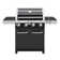 Monument Grills 4-Burner Propane Gas Grill with Side Burner Built in Thermometer, Black