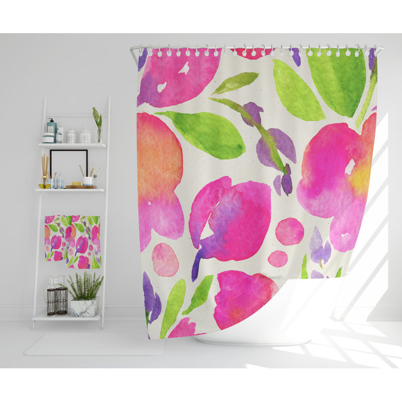 Hatto Polyester Shower Curtain, 168cm H x 168cm W