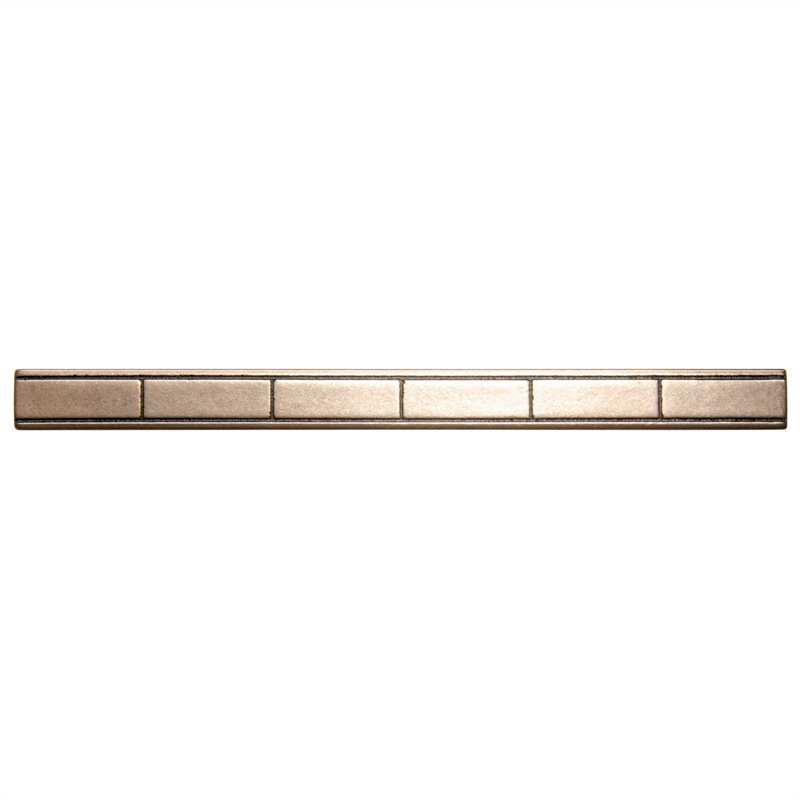 Carreau de doublure en métal 6 po x 0,5 po, Bronze